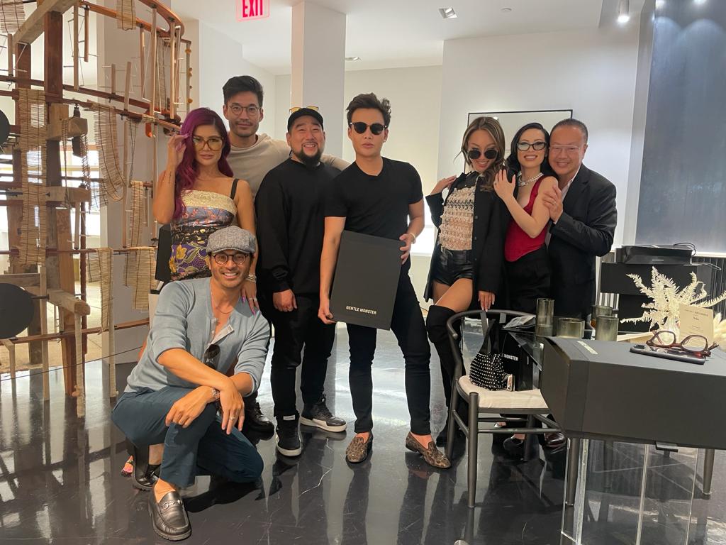 David with Cast of Bling Empire